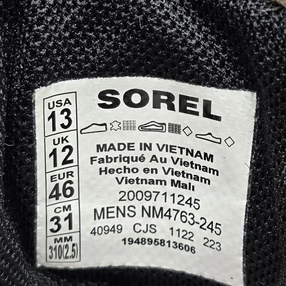Sorel Carson Moc Toe‎ Waterproof Boot Major Wet Sand NM4763-245 Men's Size 13